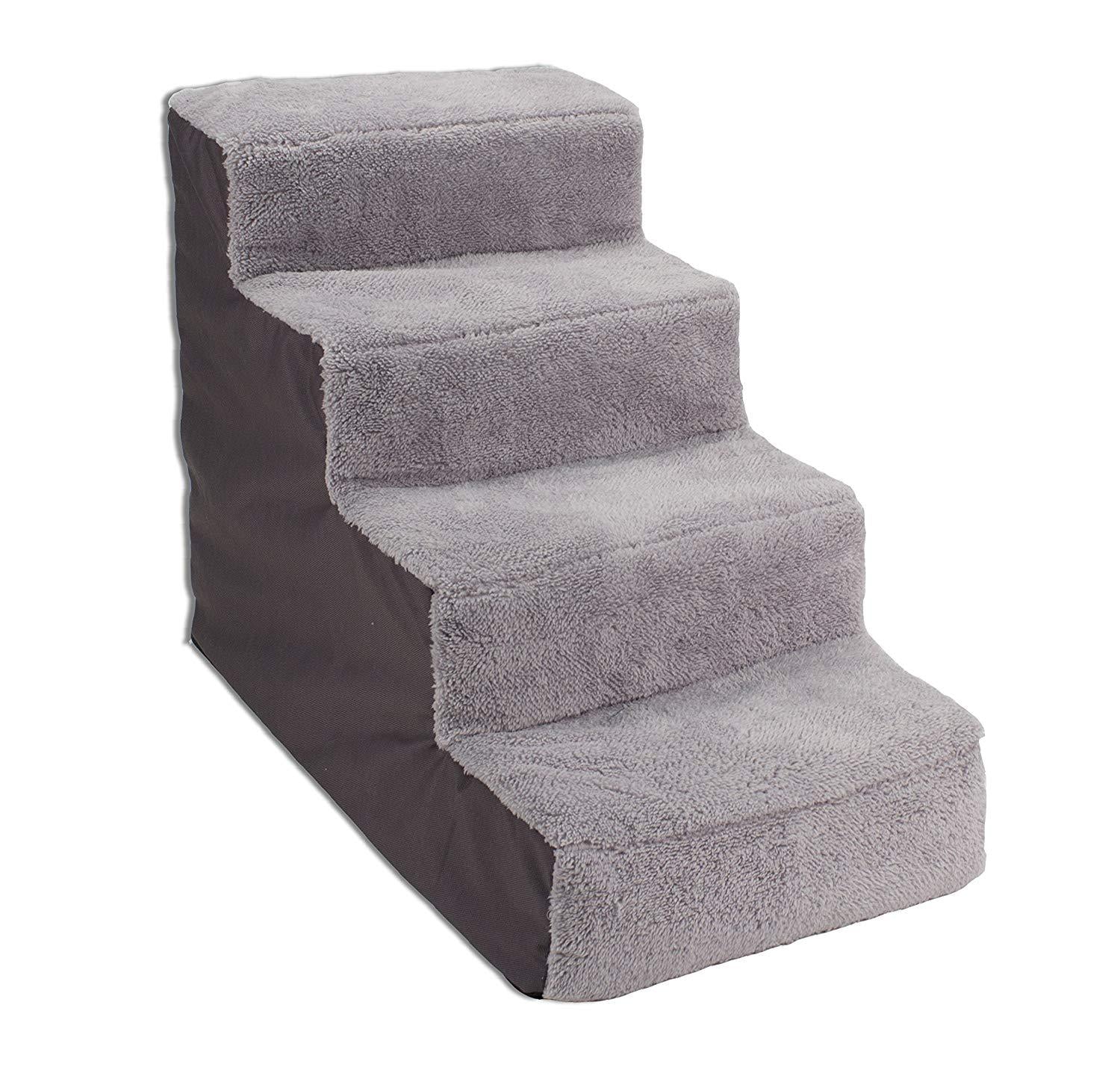 Dallas Manufacturing Co. 4 Step Home Dcor Pet Steps, Gray
