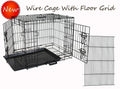 Homey Pet-18 24" 30" 36", 42", or 48" Wire Folding Cawith Pull Out Tray and Optional Floor Grid