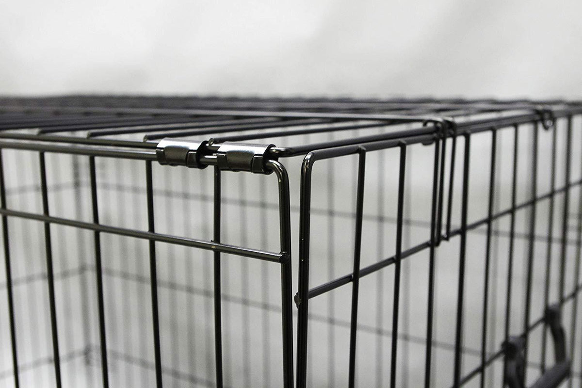 Homey Pet-18 24" 30" 36", 42", or 48" Wire Folding Cawith Pull Out Tray and Optional Floor Grid
