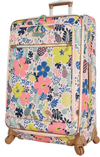 Luggage Large Expandable  Pattern Suitcase With Spinner Wheels For Woman (Trop Pineapple, 28in)