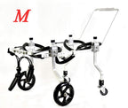 ZHIJIA Pet Disabled Wheelchair Hand-held Dog Wheelchair Assisted Rehabilitation Car 4 Wheels Can Be Placed Disabled Pet Belly Light Aluminum