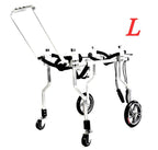 ZHIJIA Pet Disabled Wheelchair Hand-held Dog Wheelchair Assisted Rehabilitation Car 4 Wheels Can Be Placed Disabled Pet Belly Light Aluminum