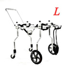 ZHIJIA Pet Disabled Wheelchair Hand-held Dog Wheelchair Assisted Rehabilitation Car 4 Wheels Can Be Placed Disabled Pet Belly Light Aluminum