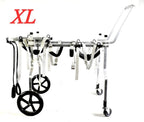 ZHIJIA Pet Disabled Wheelchair Hand-held Dog Wheelchair Assisted Rehabilitation Car 4 Wheels Can Be Placed Disabled Pet Belly Light Aluminum