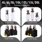 Preenex Hydraulic Pump Power Unit Single Double Acting 4/6/8/10/12/15