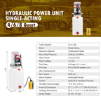 Preenex Hydraulic Pump Power Unit Single Double Acting 4/6/8/10/12/15