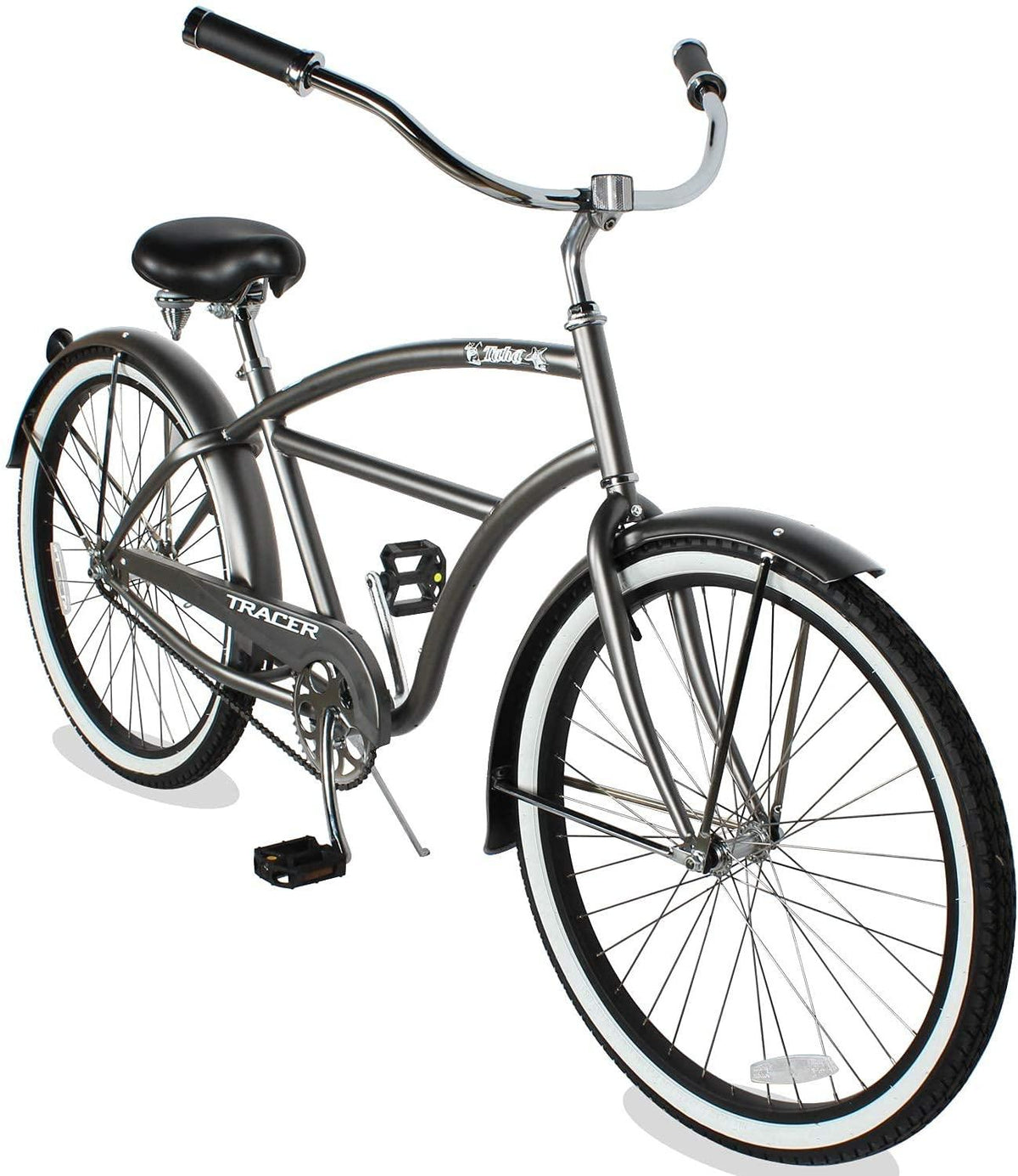 Tracer Taha Complete Cruiser Bike for Men, 26 Inch Wheels,Hi-Ten Steel Frame,  1,7-Speed, Multiple Colors,Hybrid Bike,Mens Bike,Adult Bike,Fat Tire Bike,Beach Cruiser Bike Men