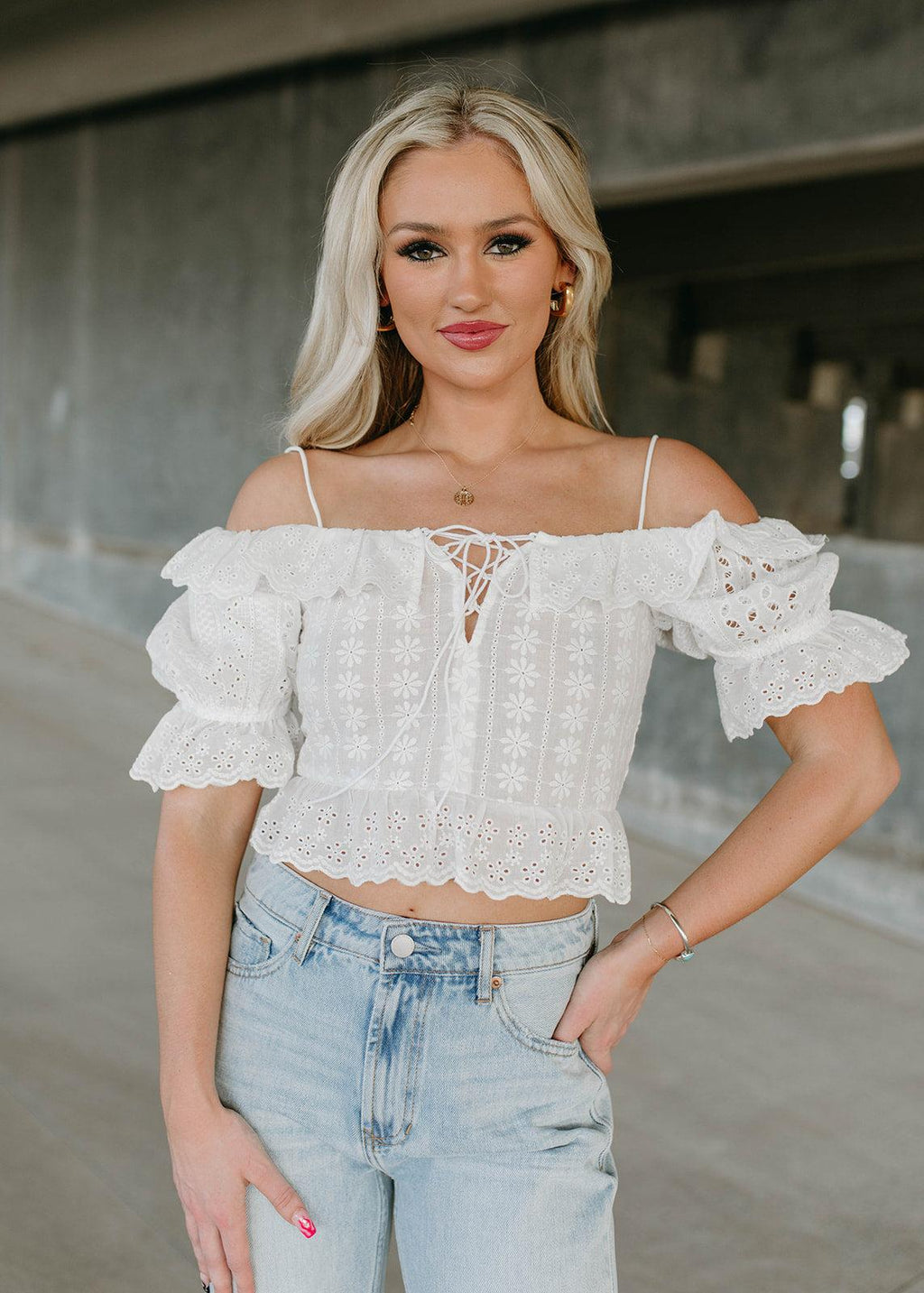 off the shoulder top