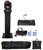 Chauvet DJ Intimidator Beam 140SR DMX Moving Head+Totem Stand+Controller+Fogger