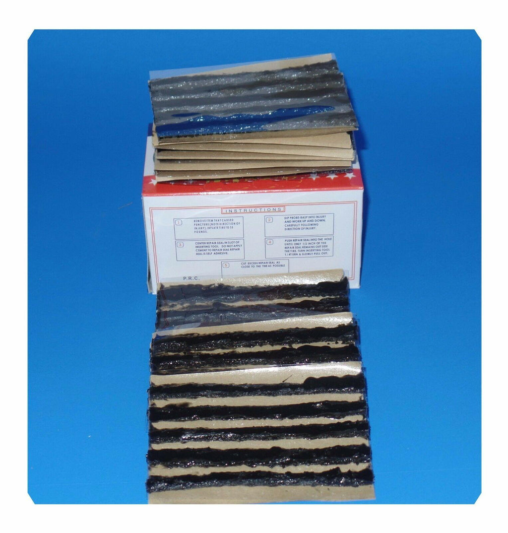 50 Boxes of 60 plugs 3000 Self Vulcanizing Tubeless Tire Repair Black Plugs 4"