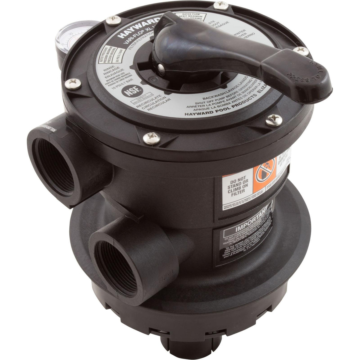 Hayward Multiport Valve, Hayward SP0714T, 1-1/2" Top Mount, 6 Pos