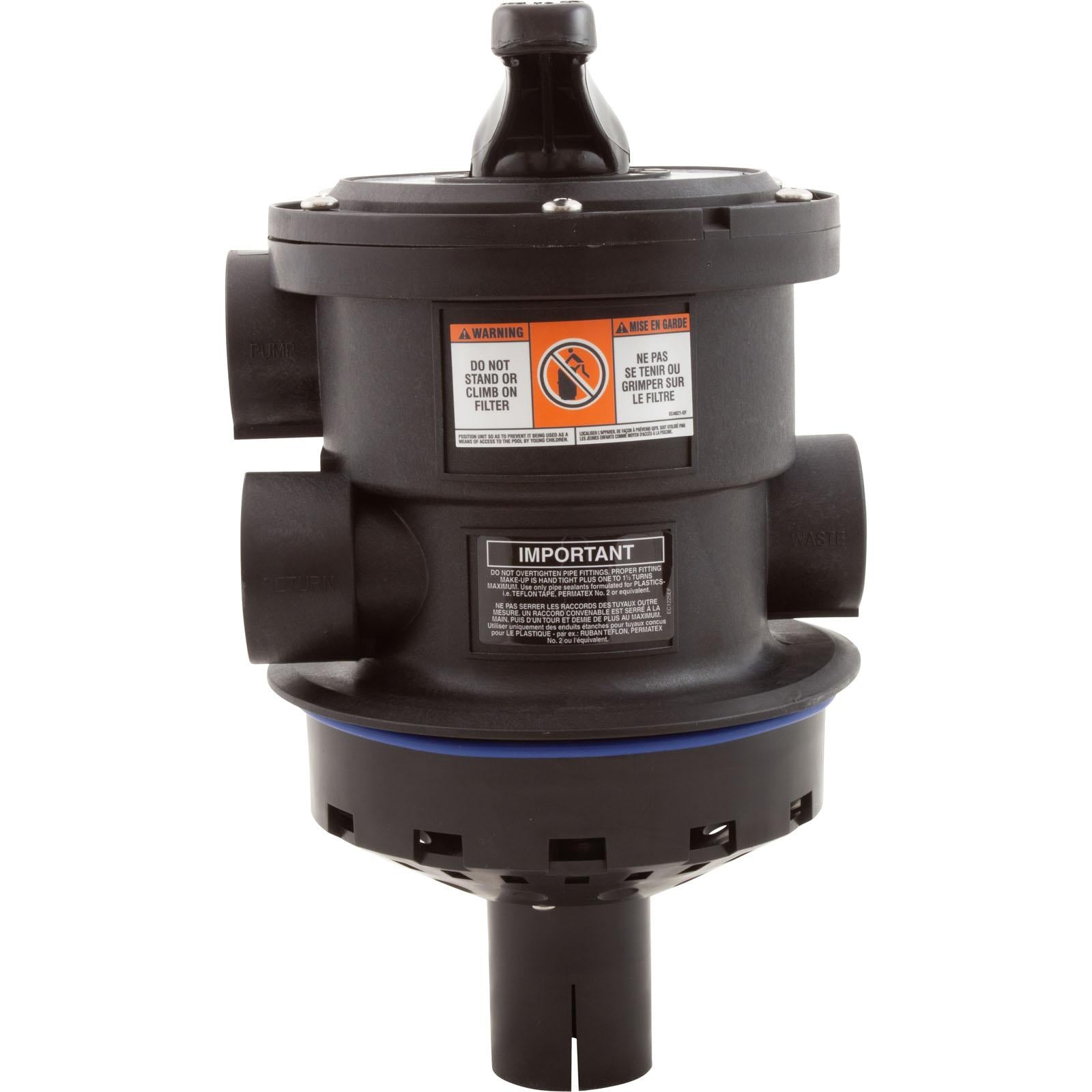 Hayward Multiport Valve, Hayward SP0714T, 1-1/2" Top Mount, 6 Pos