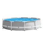 26701EH 10ft x 30in Prism Metal Frame Above Ground Swimming Pool with Filter Pump and Cleaning Maintenance Kit with