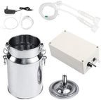 jadpes cow goat milking machine,pulsation vacuum pump milker,stainless steel automatic mini portable household 7l electric milking livestock milker with vacuumpulse pump for goat sheep100-240v