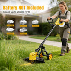 Cordless String Trimmer &amp; Lawn Edger for Dewalt 20V Battery (NO Battery), 14" Electric Weed Eater and Edger Battery Powered, 3 in 1 Lawn Tool Wheeled with 8 Pcs Grass Cutter Spool Line for Yard Garden