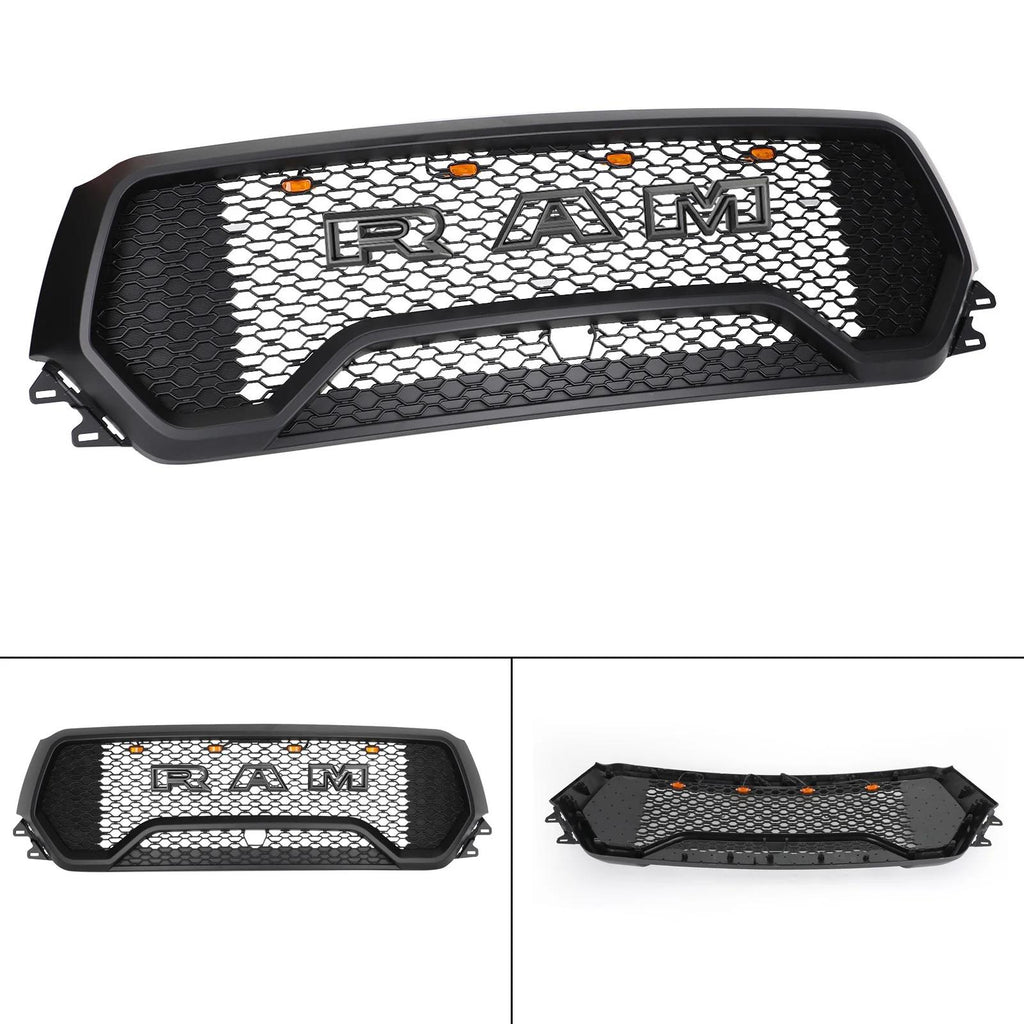 2019-2023 Dodge Ram 1500 TRX Style LED Honeycomb Front Upper Hood Grille Generic