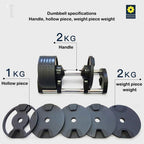 Yotoy Adjustable Dumbbells Household Dumbbells Men's Dumbbells Women's Dumbbells
