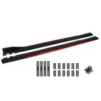 78.7" Universal Side Skirt Extensions Rocker Panel Splitters Lip Polypropylene For BMW F32 F33 F36 4-Series 420i 430i 440i Generic