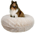 Bessie and Barnie Signature Natural Beauty Extra Plush  Fur Bagel Pet / Dog Bed (Multiple Sizes)