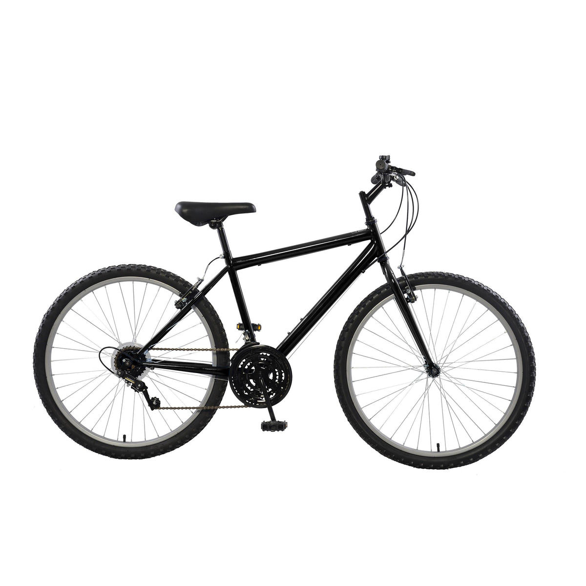 Rigid Mountain Bike, 26 in wheels, 18 in frame, Men's Bike, Black