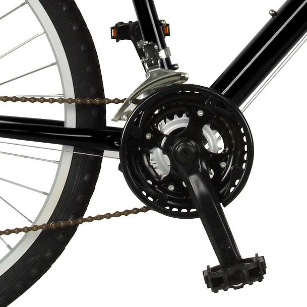 Rigid Mountain Bike, 26 in wheels, 18 in frame, Men's Bike, Black