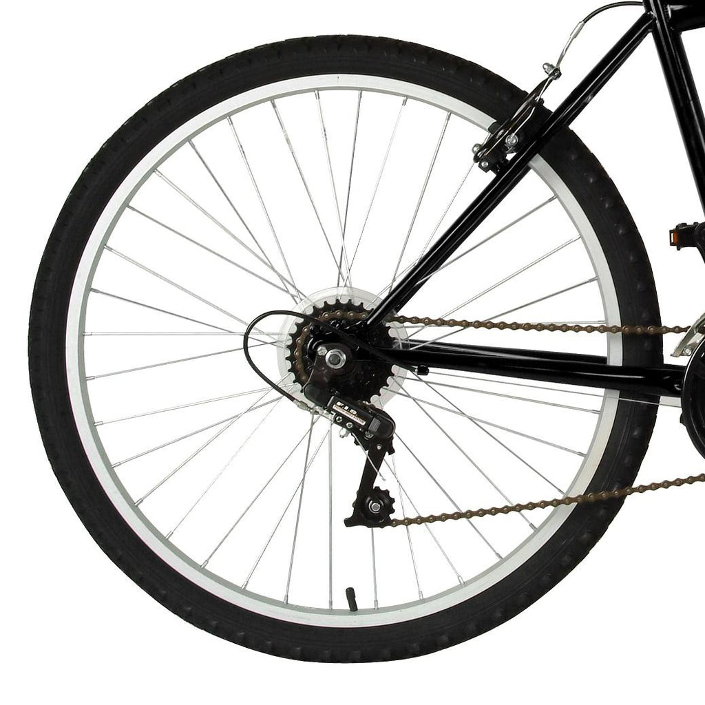 Rigid Mountain Bike, 26 in wheels, 18 in frame, Men's Bike, Black