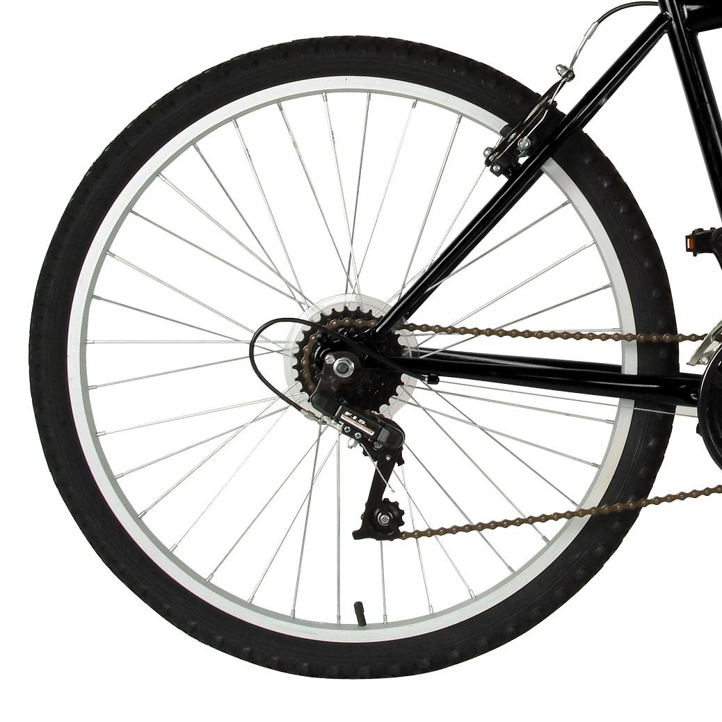 Rigid Mountain Bike, 26 in wheels, 18 in frame, Men's Bike, Black