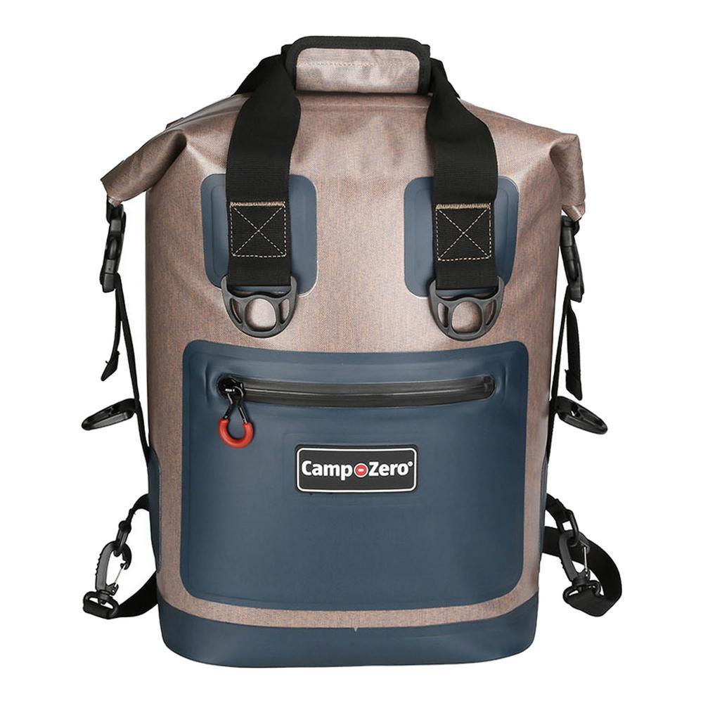 Back Pack or Carry Bag Cooler in Beiand Blue