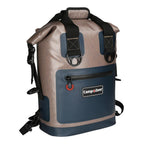 Back Pack or Carry Bag Cooler in Beiand Blue