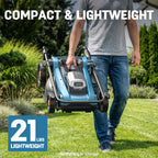 Cordless Electric Lawn Mower 16" Compatible with  18V Battery, 2-in-1 Brushless Push Mower with 5-Position Height Adjustment, Lightweight for Small Yards (Tool Only)