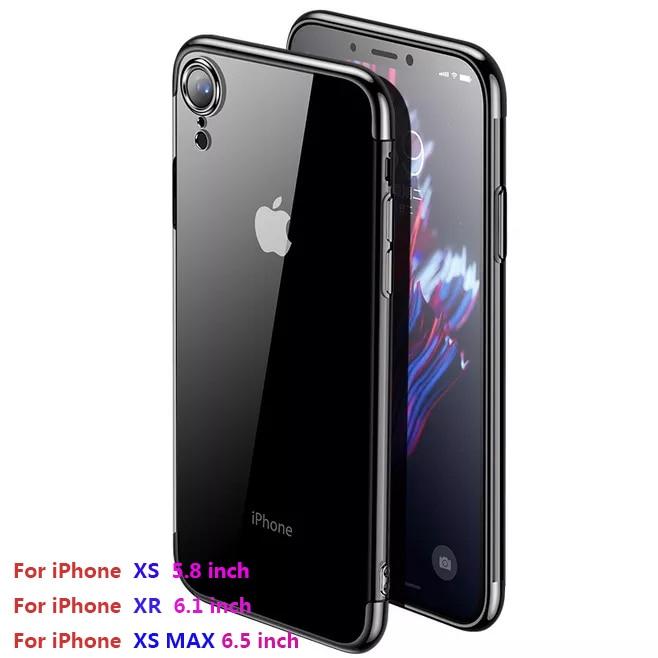Phone Case - Luxury Ultra Thin Plating Shing Transparent Soft TPU Silicone Phone Case For iPhone X/XR/XS/XS Max