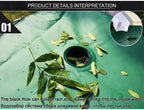 GAXQFEI Collapsible Rain Barrel, Portable Water Storage Tank, Rainwater Collection PVC with Faucet and Drain Valve Two-Way Zipper for Terraces, Lawn,Green,100L/4078Cm