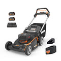 Nitro Cordless Lawn Mower, 21" Electric Mower with Variable Speed, Self-propelled Lawn Mower with Aerodeck &amp; Intellicut, 2 × 5.0 Ah Batteries &amp; Charger Included, WG760