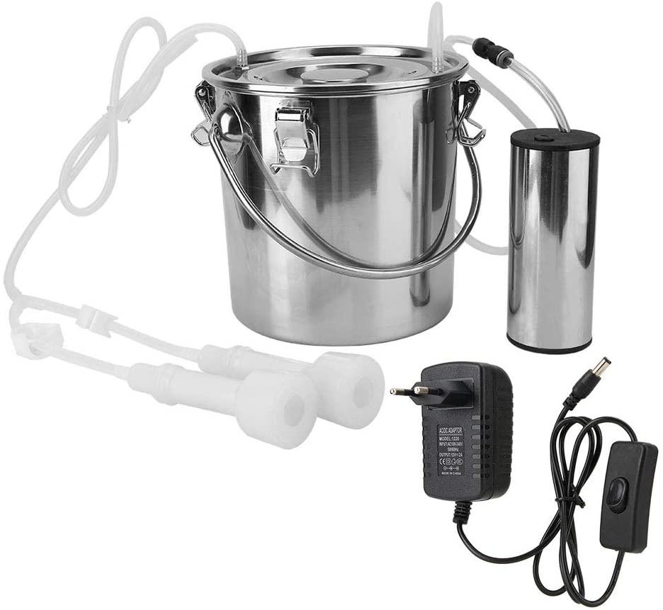 wosume eu plug goat milking kit, milking kit, portable impulse milker electric milking machine cows sheep livestocks for goats(for sheep)