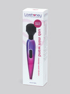 Lovehoney Deluxe Rechargeable Mini Metallic Massage Wand Vibrator, Pink | Pink