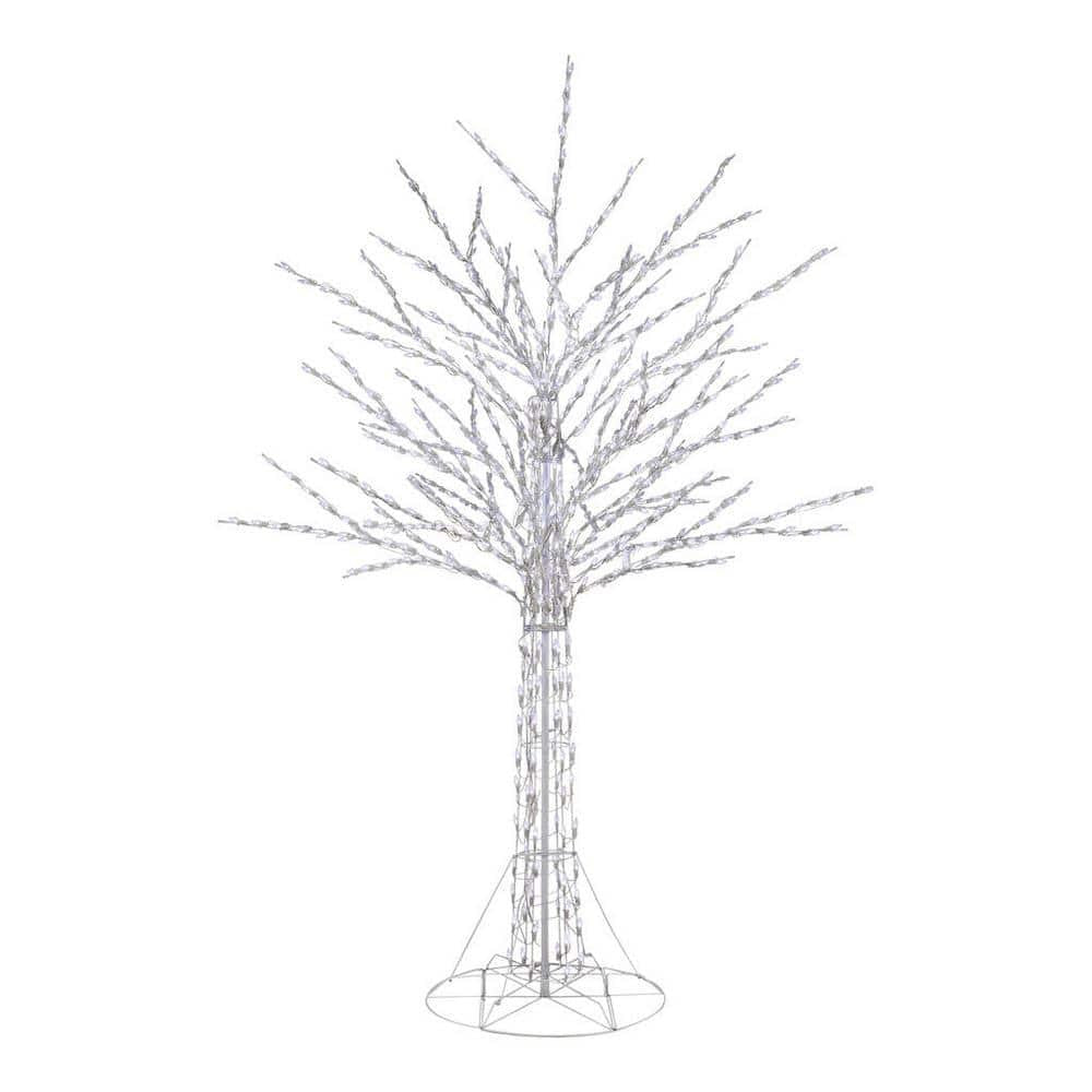 8 ft Bare Branch White LED Christmas Tree