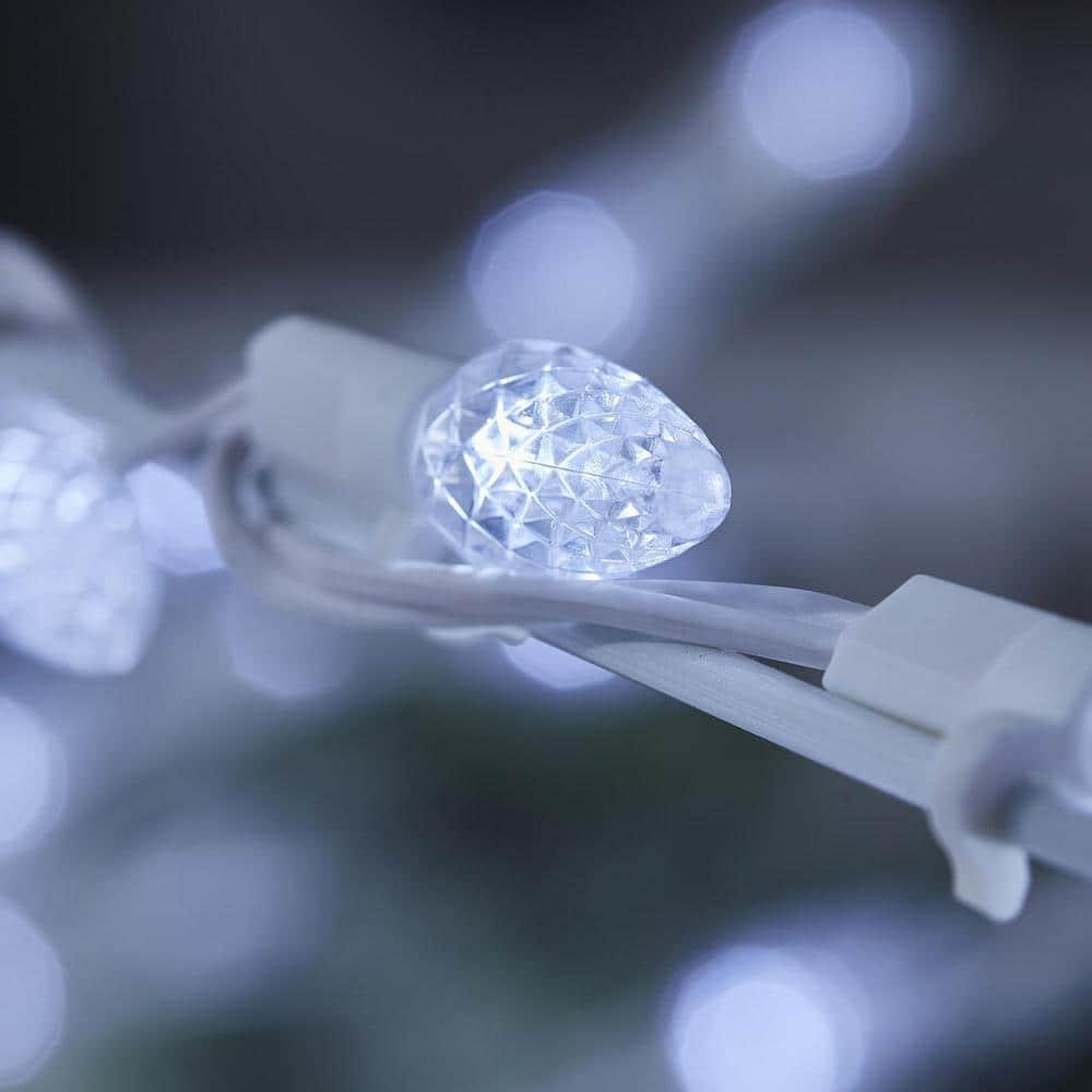 8 ft Bare Branch White LED Christmas Tree
