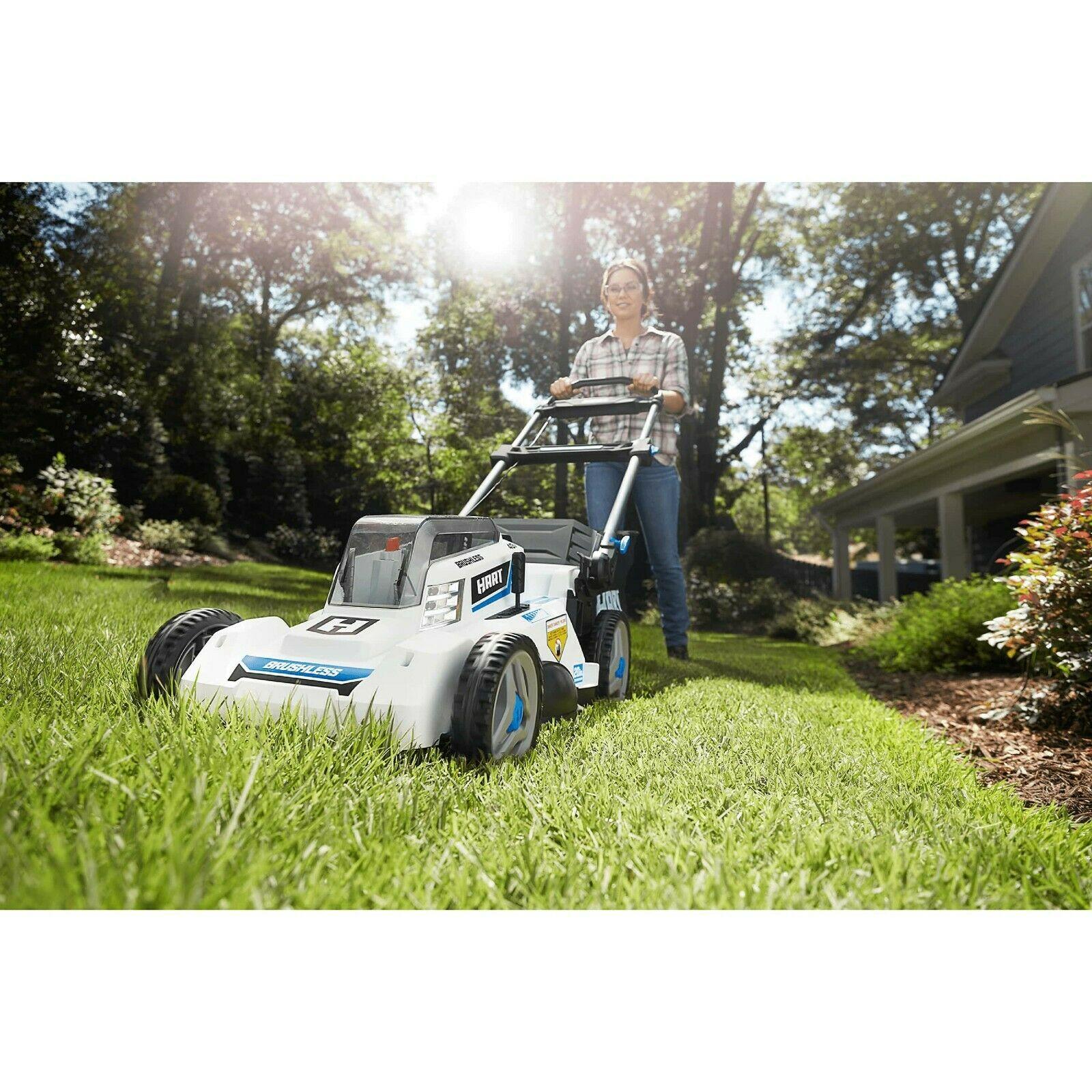 Electric Lawn Mower Cordless 20-Inch Push Mower With 40V Battery And Charger