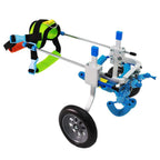 Gift2U Adjustable Dog Wheelchair,Hind Legs Rehabilitation 2 Wheels Dog Cart,7 Sizes (0-66lbs)