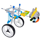 Gift2U Adjustable Dog Wheelchair,Hind Legs Rehabilitation 2 Wheels Dog Cart,7 Sizes (0-66lbs)