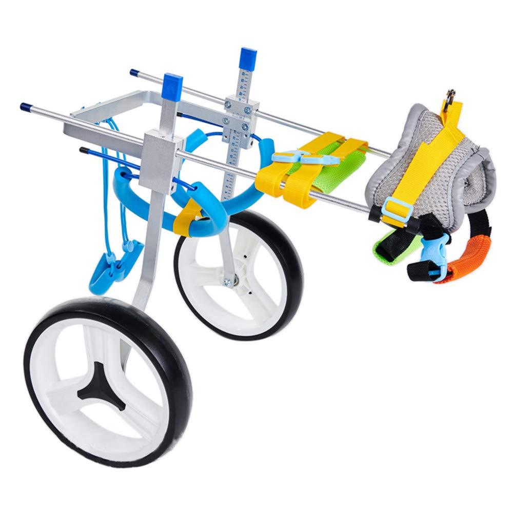 Gift2U Adjustable Dog Wheelchair,Hind Legs Rehabilitation 2 Wheels Dog Cart,7 Sizes (0-66lbs)