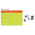 Gift2U Adjustable Dog Wheelchair,Hind Legs Rehabilitation 2 Wheels Dog Cart,7 Sizes (0-66lbs)