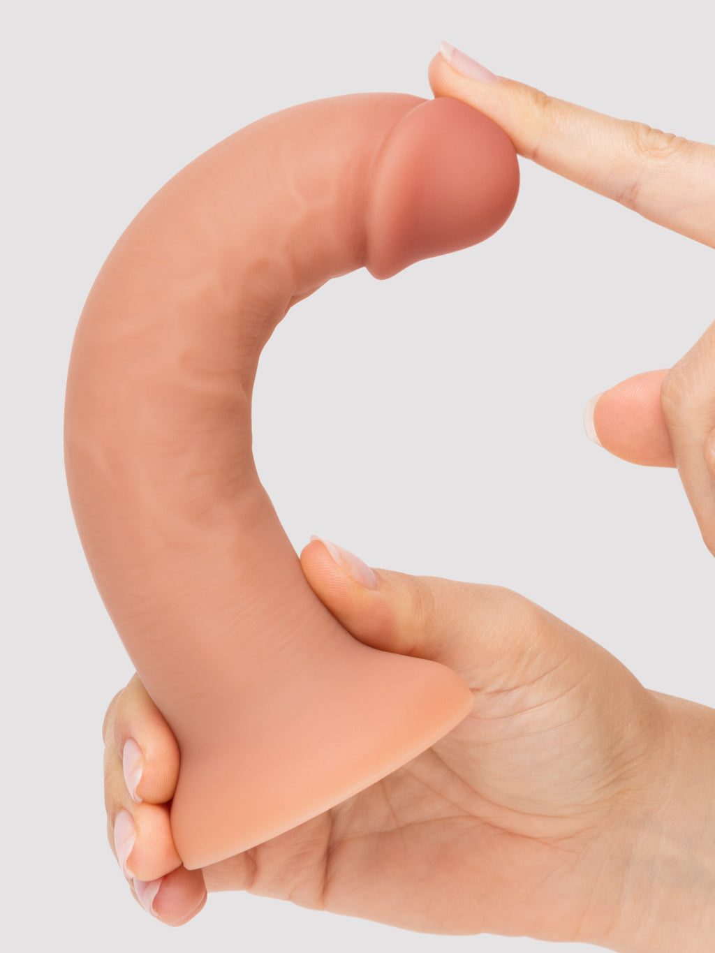 Lovehoney Realistic Silicone Suction Cup Dildo 6 Inch Flesh Tan, Flesh Tan | Flesh Tan