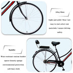 26 Inch Women Bike,Classic Bicycle Retro Bicycle,Cruiser Bike,Black