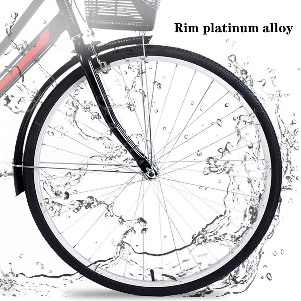 26 Inch Women Bike,Classic Bicycle Retro Bicycle,Cruiser Bike,Black
