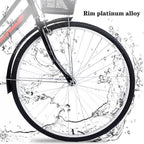 26 Inch Women Bike,Classic Bicycle Retro Bicycle,Cruiser Bike,Black