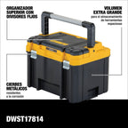 TSTAK Tool Box, Deep, Long Handle, Extra Lar, Fixed Divider for Tool Organization, Water and Debris Resistant (DWST17814)