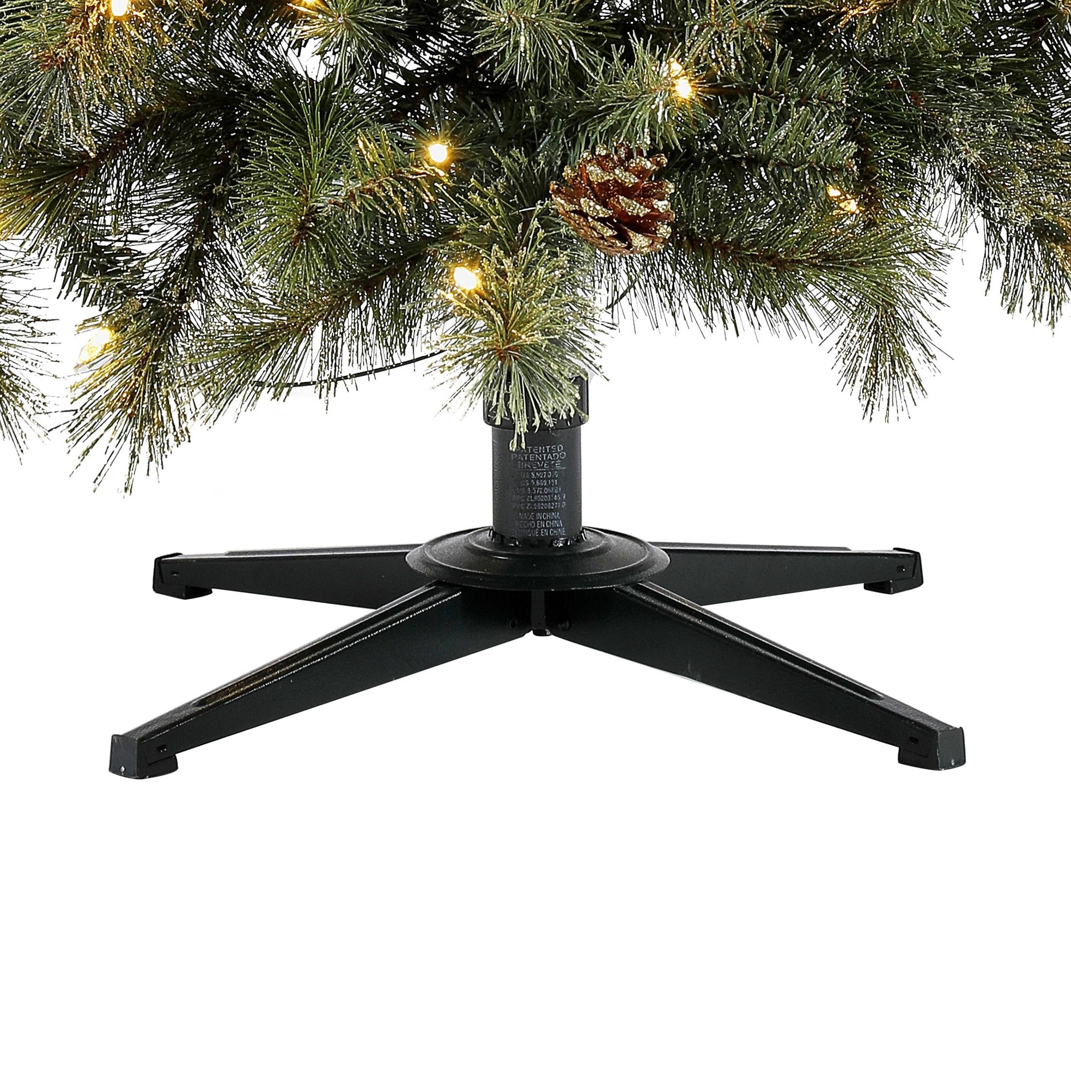 Holiday Time Prelit 400 LED Clear Lights, Carson Pine Artificial Christmas Tree, 7.5'