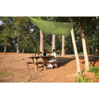 16 ft. W x 16 ft. L Square, Heavy-Weight Sun Shade Sail in Lime Green (Poles Not Included)  with Long-Life Fabric