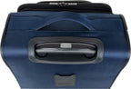Rugged Roamer Luggage Collection Lightweight Softside Expandable 8-Wheel Spinner Travel Suitcase Bag, Navy, 28-inch Check Only